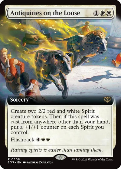 Antiquities on the Loose (Extended Art) (Secrets of Strixhaven) (308)
