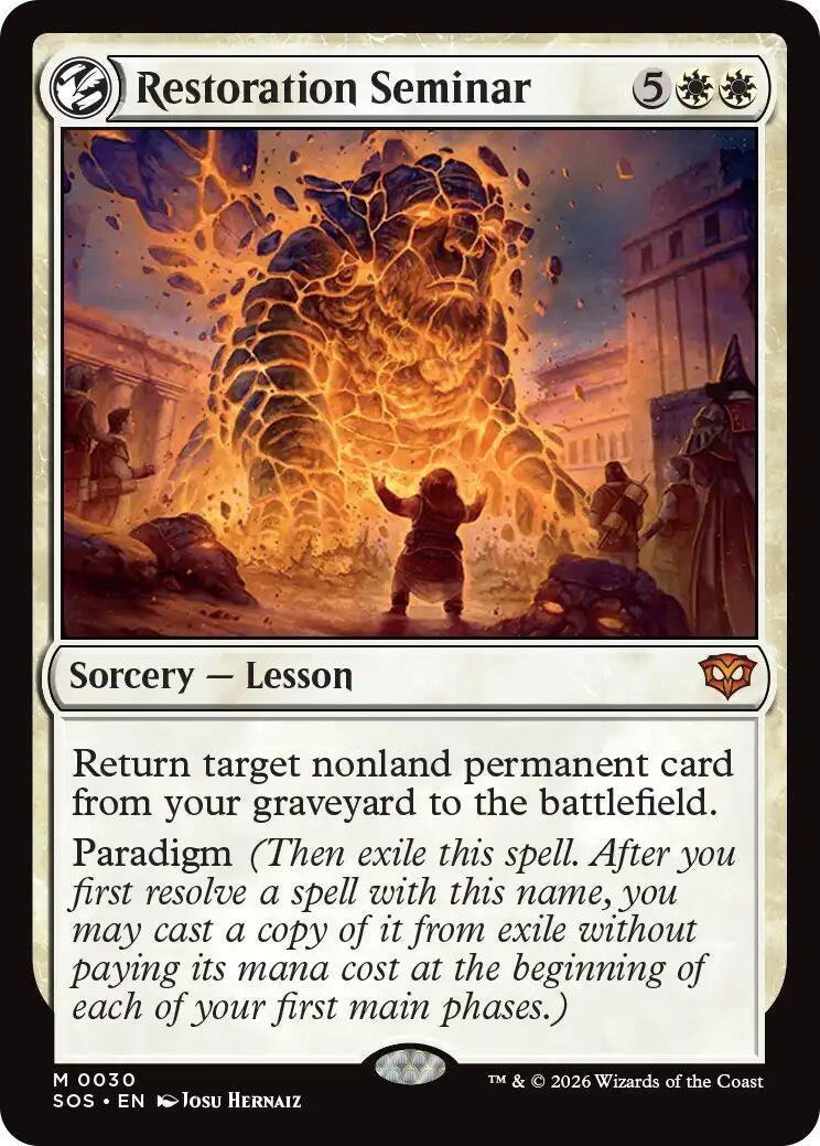 Image for Restoration Seminar (Secrets of Strixhaven) (30) - Magic: The Gathering