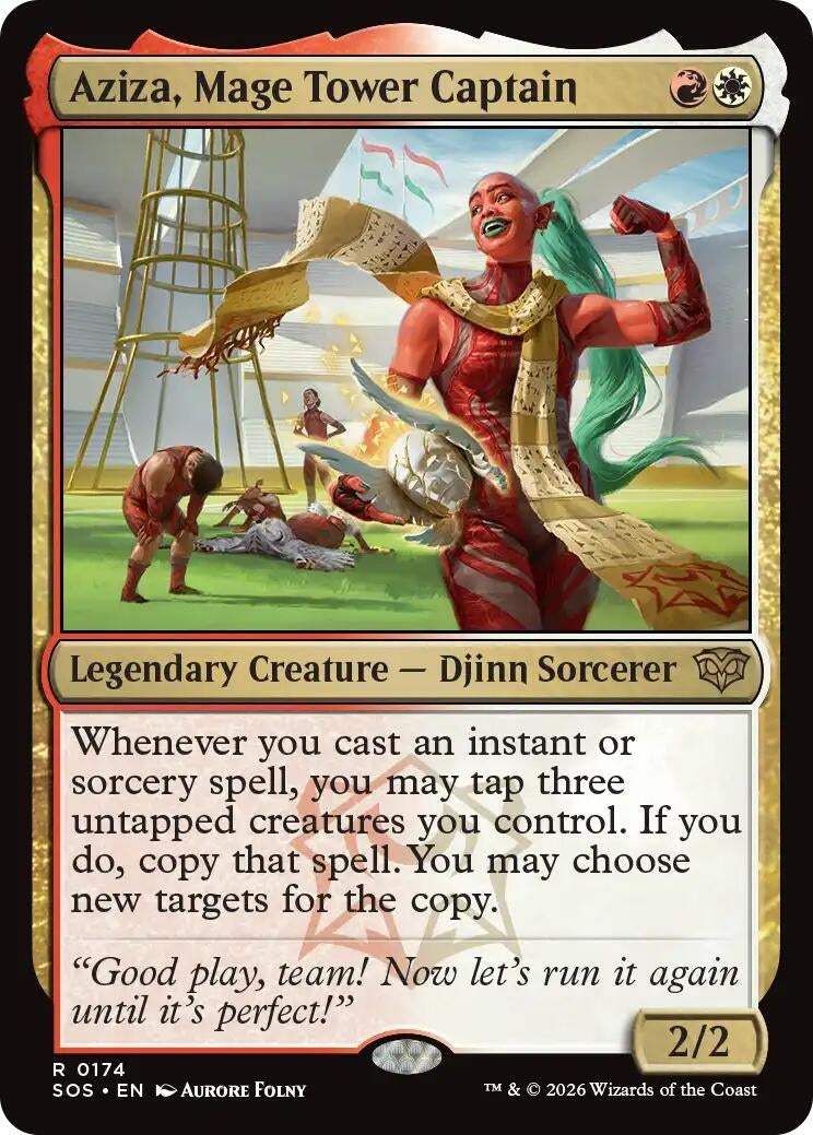 Image for Aziza, Mage Tower Captain (Secrets of Strixhaven) (174) - Magic: The Gathering
