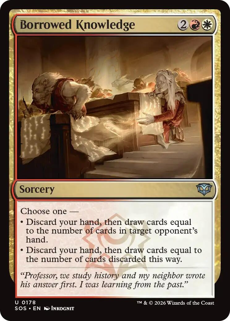 Image for Borrowed Knowledge (Secrets of Strixhaven) (178) - Magic: The Gathering