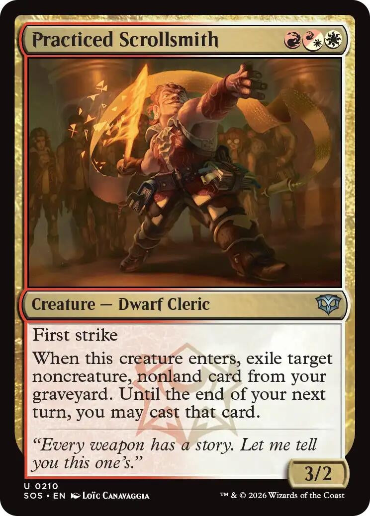 Image for Practiced Scrollsmith (Secrets of Strixhaven) (210) - Magic: The Gathering