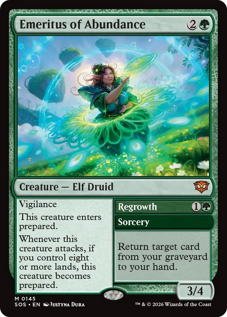 Image for Emeritus of Abundance (Secrets of Strixhaven) (145) - Magic: The Gathering