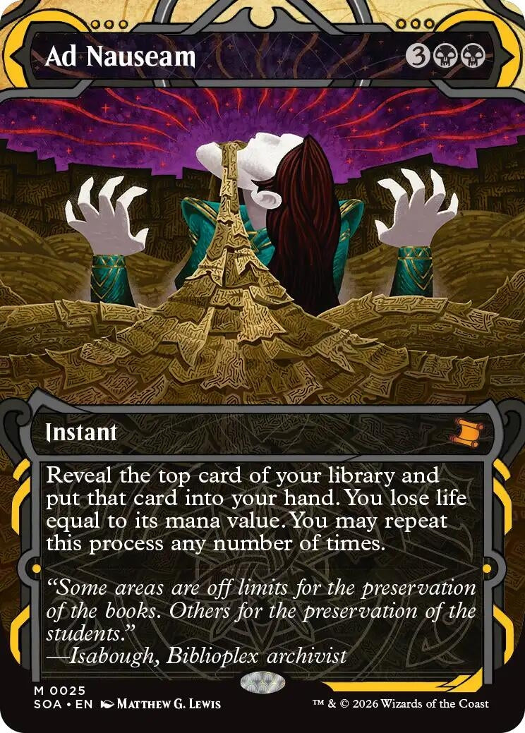 Image for Ad Nauseam (Secrets of Strixhaven: Mystical Archive) (25) - Magic: The Gathering