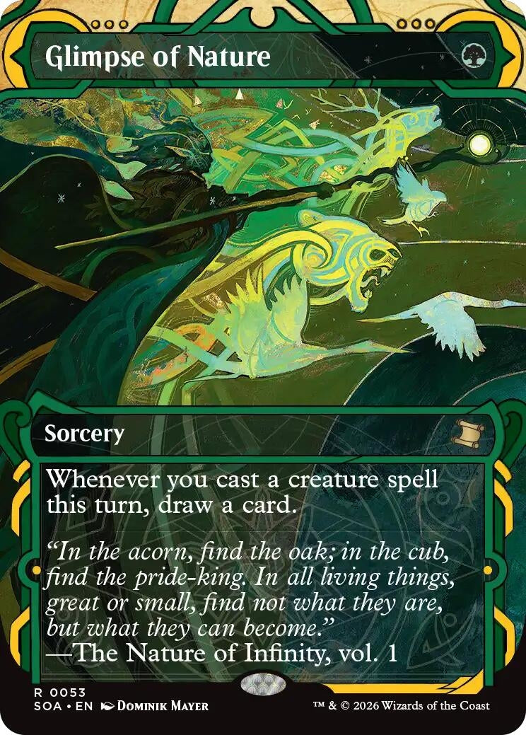 Image for Glimpse of Nature (Secrets of Strixhaven: Mystical Archive) (53) - Magic: The Gathering