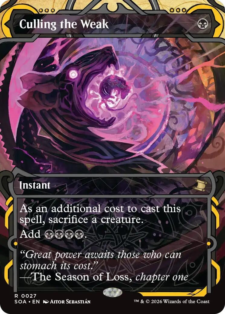 Image for Culling the Weak (Secrets of Strixhaven: Mystical Archive) (27) - Magic: The Gathering