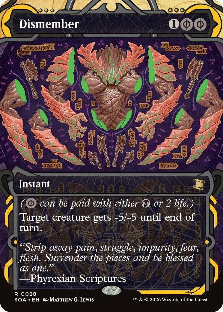 Image for Dismember (Secrets of Strixhaven: Mystical Archive) (28) - Magic: The Gathering