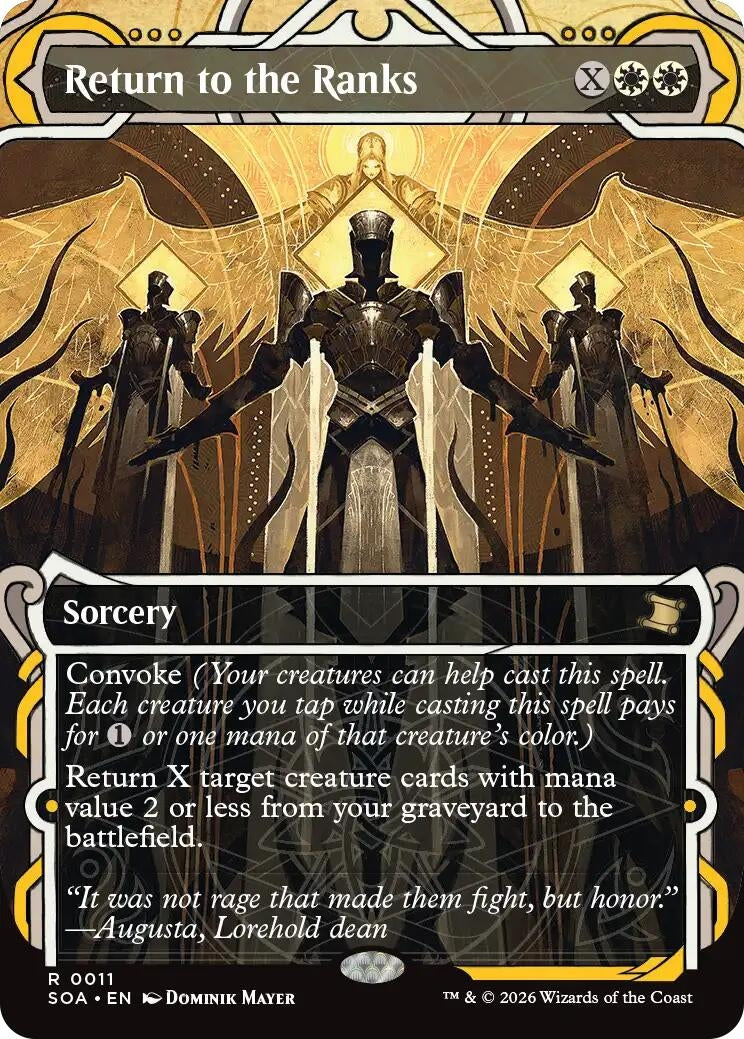 Image for Return to the Ranks (Secrets of Strixhaven: Mystical Archive) (11) - Magic: The Gathering
