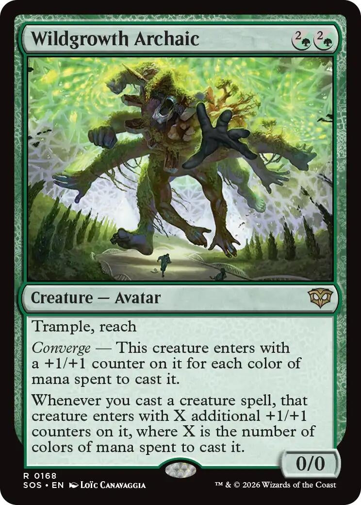 Image for Wildgrowth Archaic (Secrets of Strixhaven) (168) - Magic: The Gathering