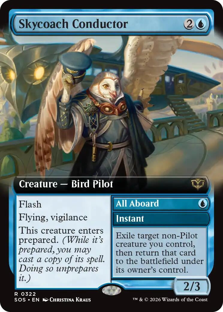 Image for Skycoach Conductor (Extended Art) (Secrets of Strixhaven) (322) - Magic: The Gathering