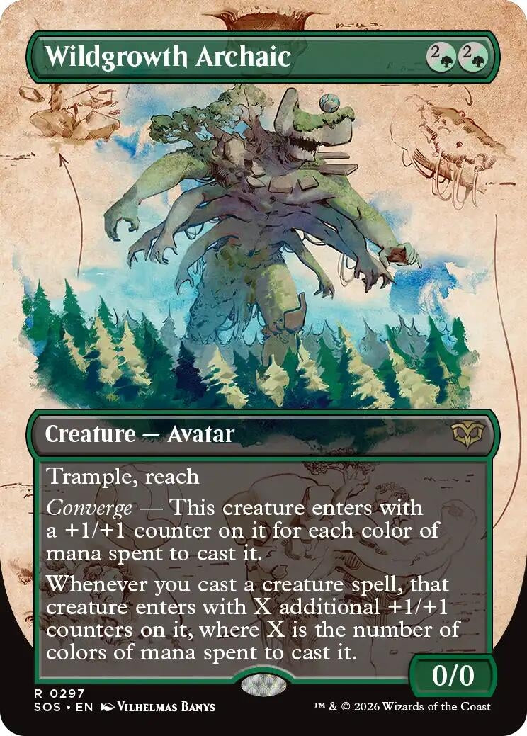Image for Wildgrowth Archaic (Borderless) (Secrets of Strixhaven) (297) - Magic: The Gathering