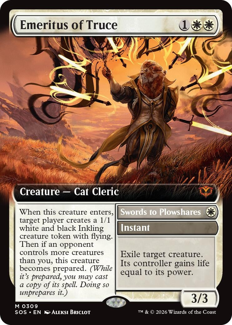 Image for Emeritus of Truce (Extended Art) (Secrets of Strixhaven) (309) - Magic: The Gathering