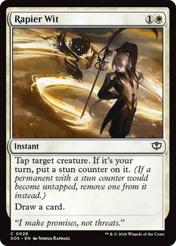 Image for Rapier Wit (Secrets of Strixhaven) (28) - Magic: The Gathering