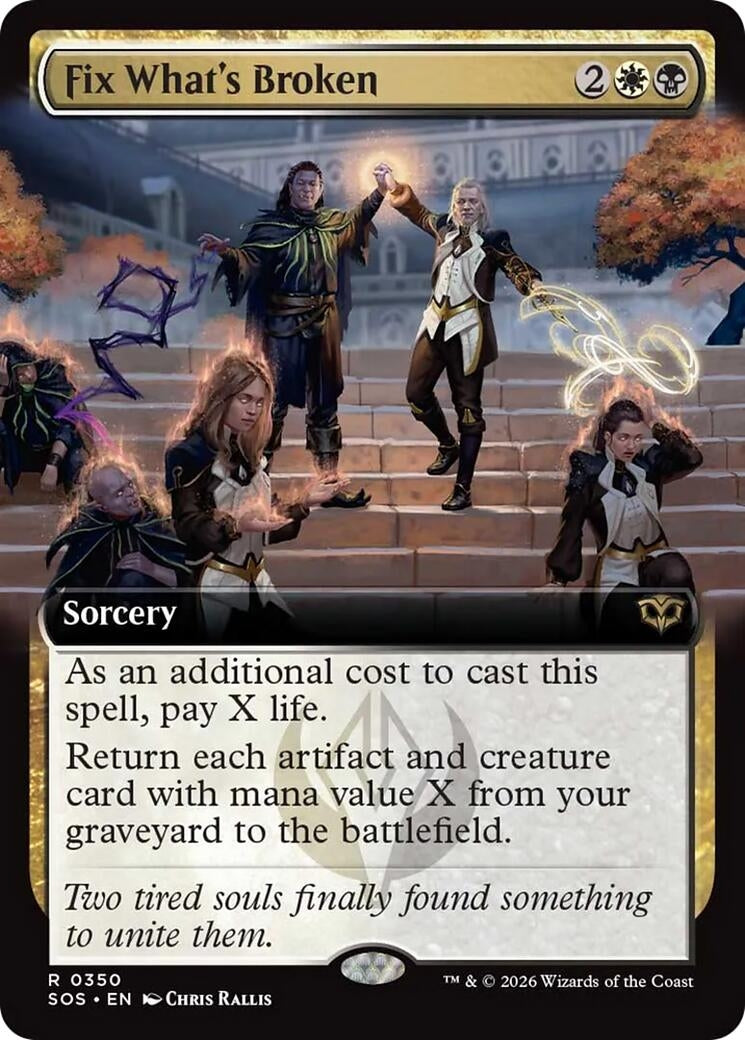 Image for Fix What's Broken (Extended Art) (Secrets of Strixhaven) (350) - Magic: The Gathering
