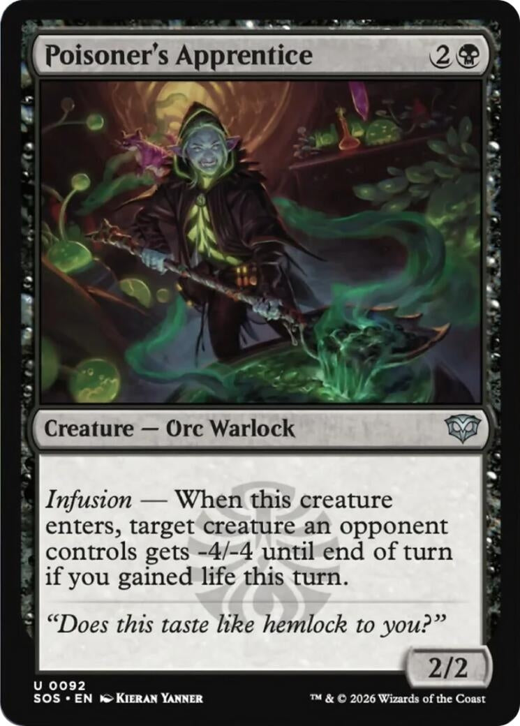 Image for Poisoner's Apprentice (Secrets of Strixhaven) (92) - Magic: The Gathering