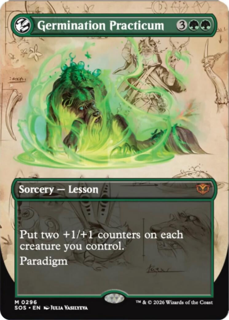 Image for Germination Practicum (Borderless) (Secrets of Strixhaven) (296) - Magic: The Gathering