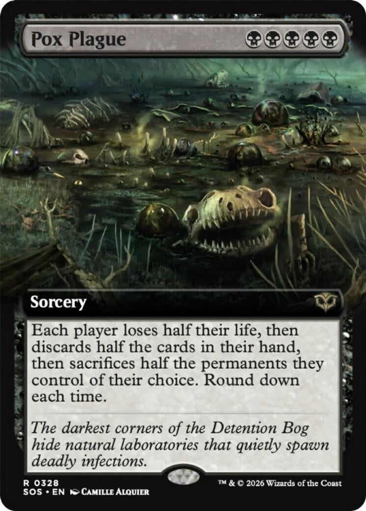 Image for Pox Plague (Extended Art) (Secrets of Strixhaven) (328) - Magic: The Gathering