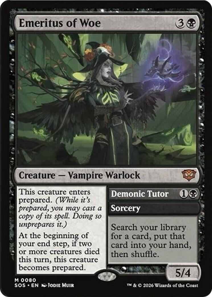 Image for Emeritus of Woe (Secrets of Strixhaven) (80) - Magic: The Gathering