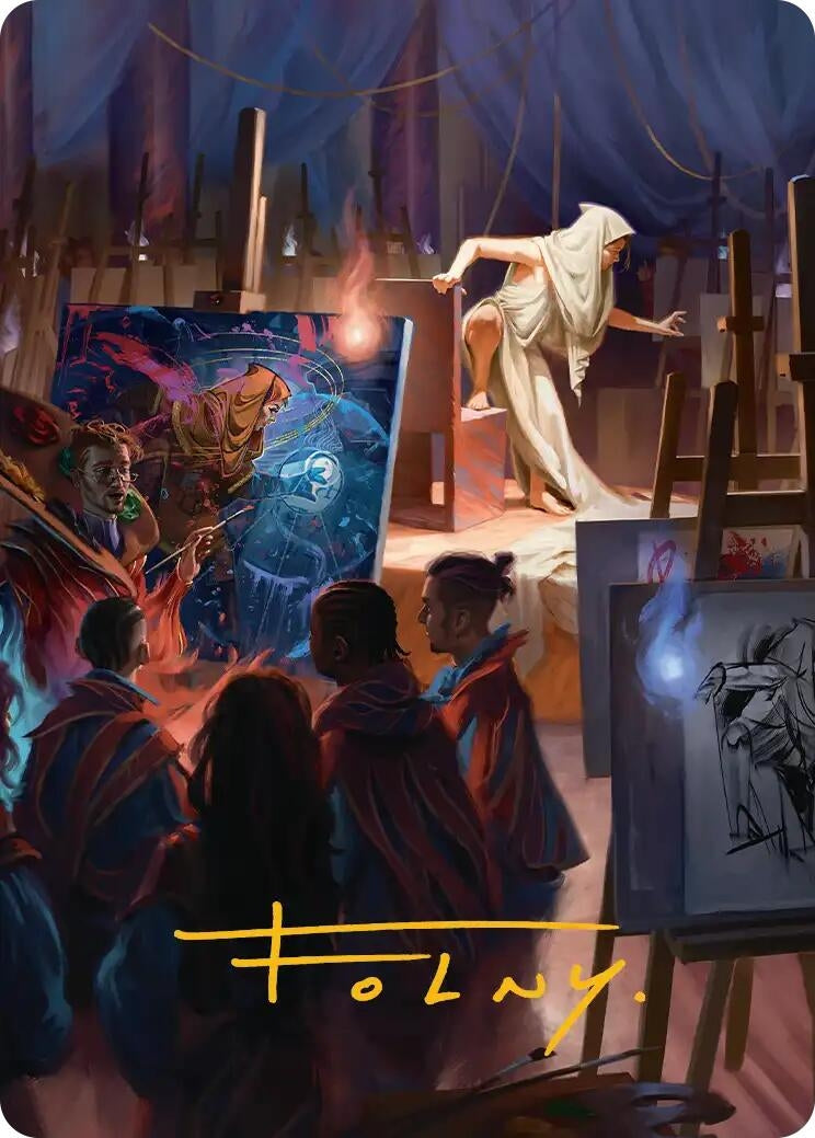 Image for Archaeomancer Art Card (Gold-Stamped Signature) (Art Series: Secrets of Strixhaven) (41) (ASSOS) - Magic: The Gathering