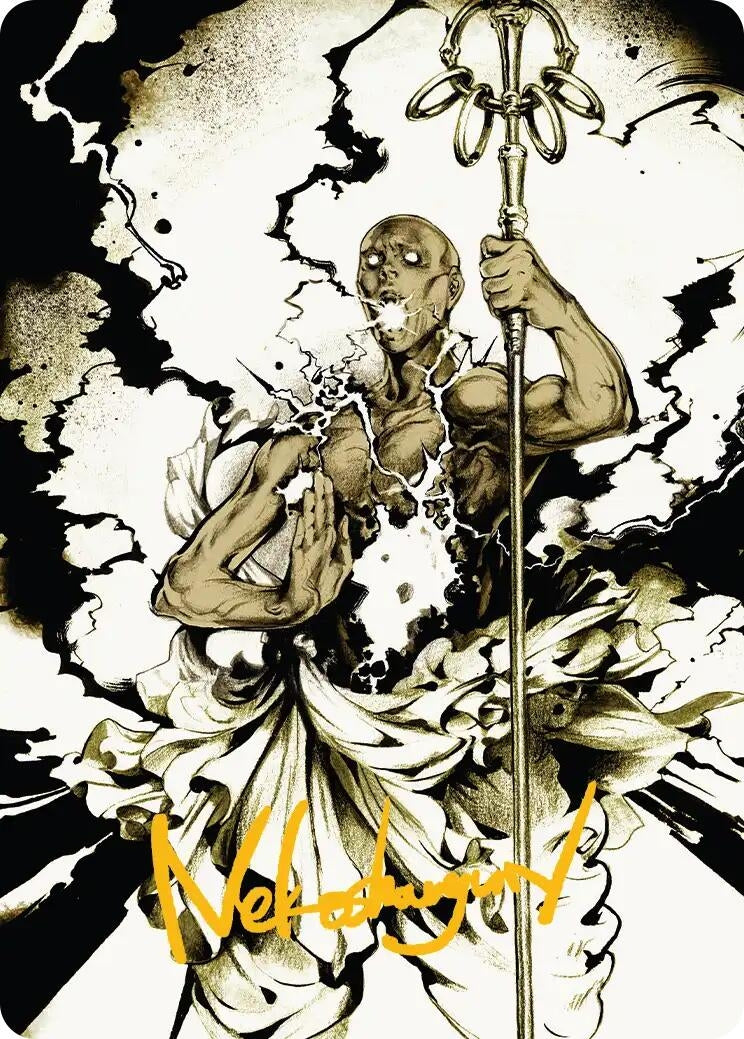 Image for Burst Lightning Art Card (Gold-Stamped Signature) (Art Series: Secrets of Strixhaven) (51) (ASSOS) - Magic: The Gathering