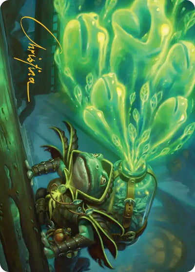 Burrog Barrage Art Card (Gold-Stamped Signature) (Art Series: Secrets of Strixhaven) (15) (ASSOS)