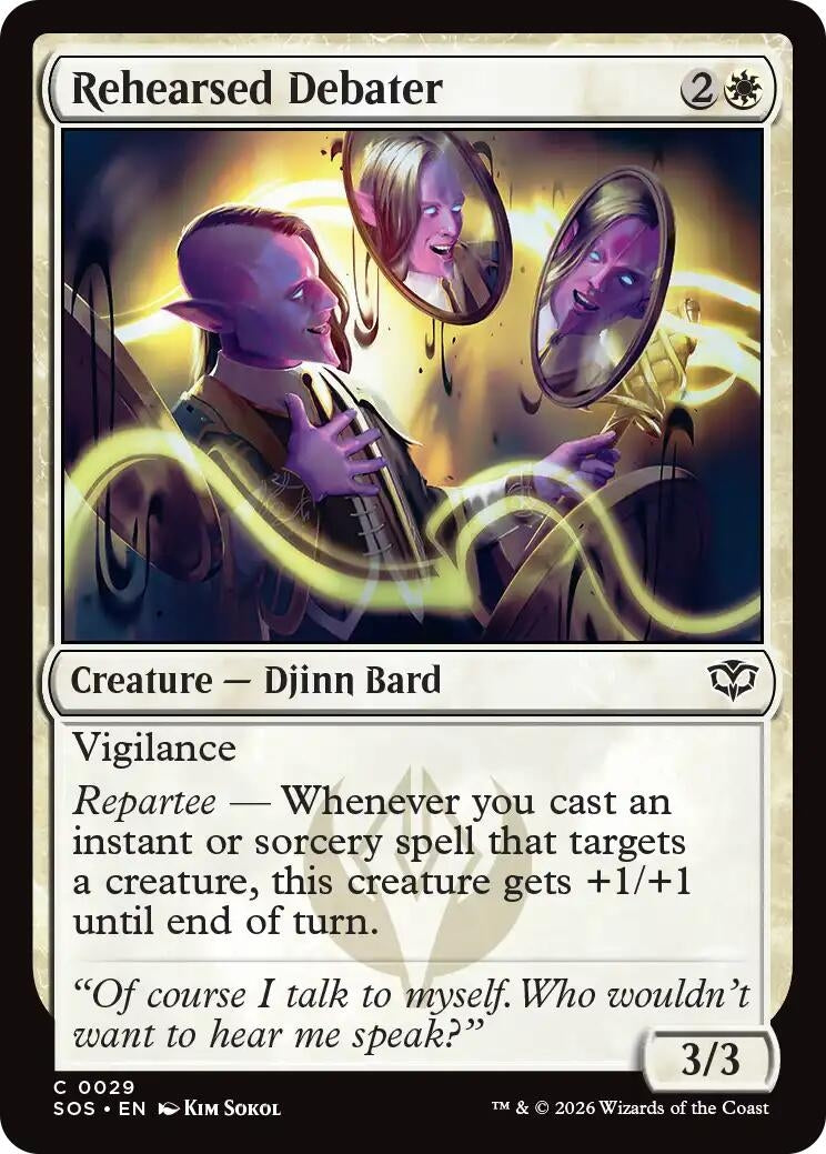 Image for Rehearsed Debater (Secrets of Strixhaven) (29) - Magic: The Gathering