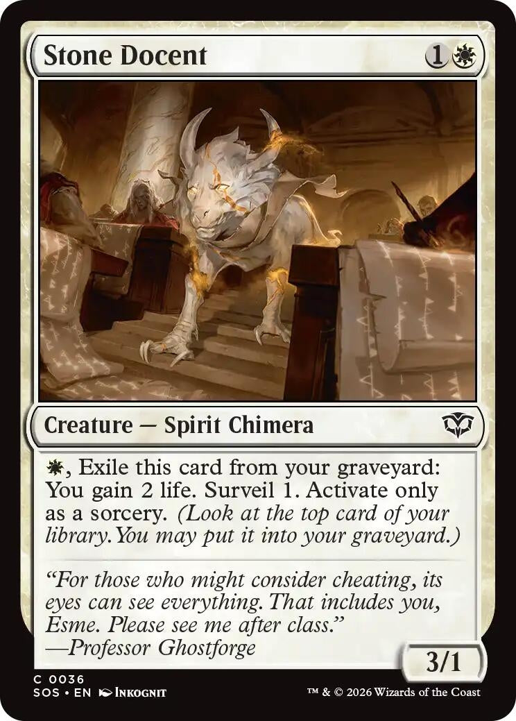 Image for Stone Docent (Secrets of Strixhaven) (36) - Magic: The Gathering