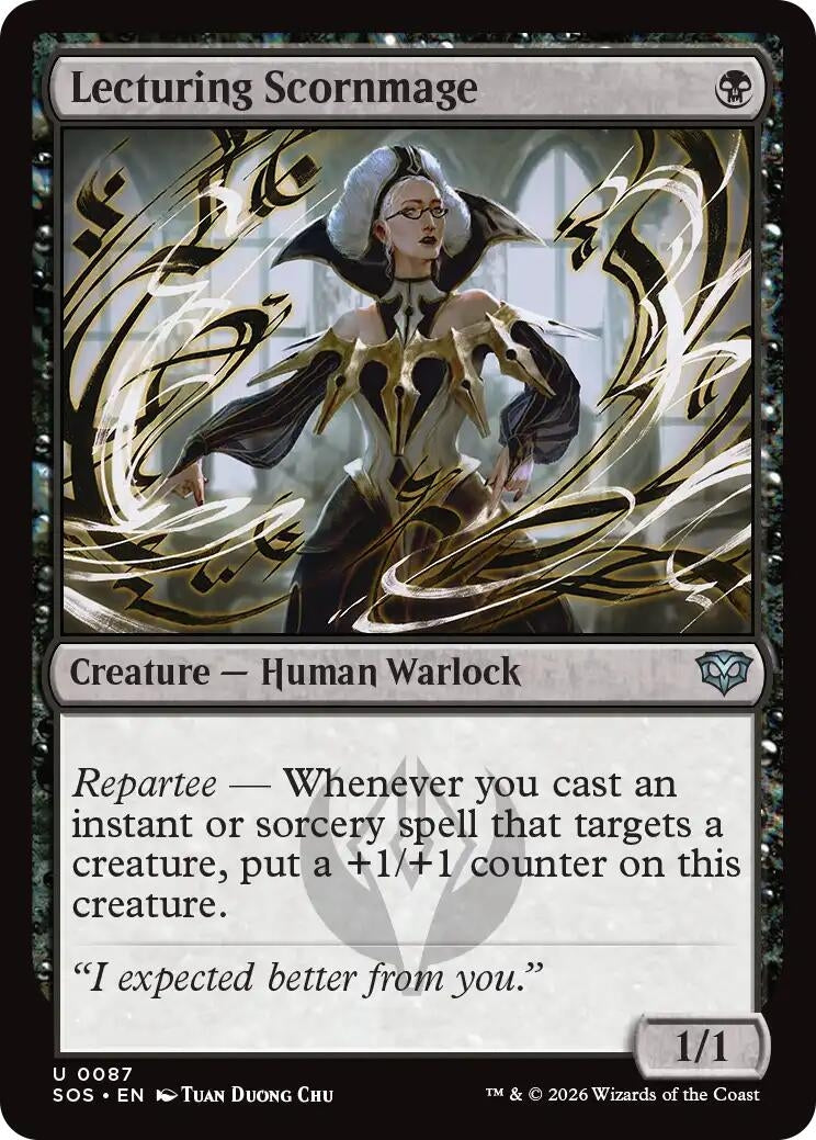 Image for Lecturing Scornmage (Secrets of Strixhaven) (87) - Magic: The Gathering