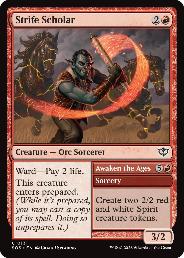 Image for Strife Scholar (Secrets of Strixhaven) (131) - Magic: The Gathering