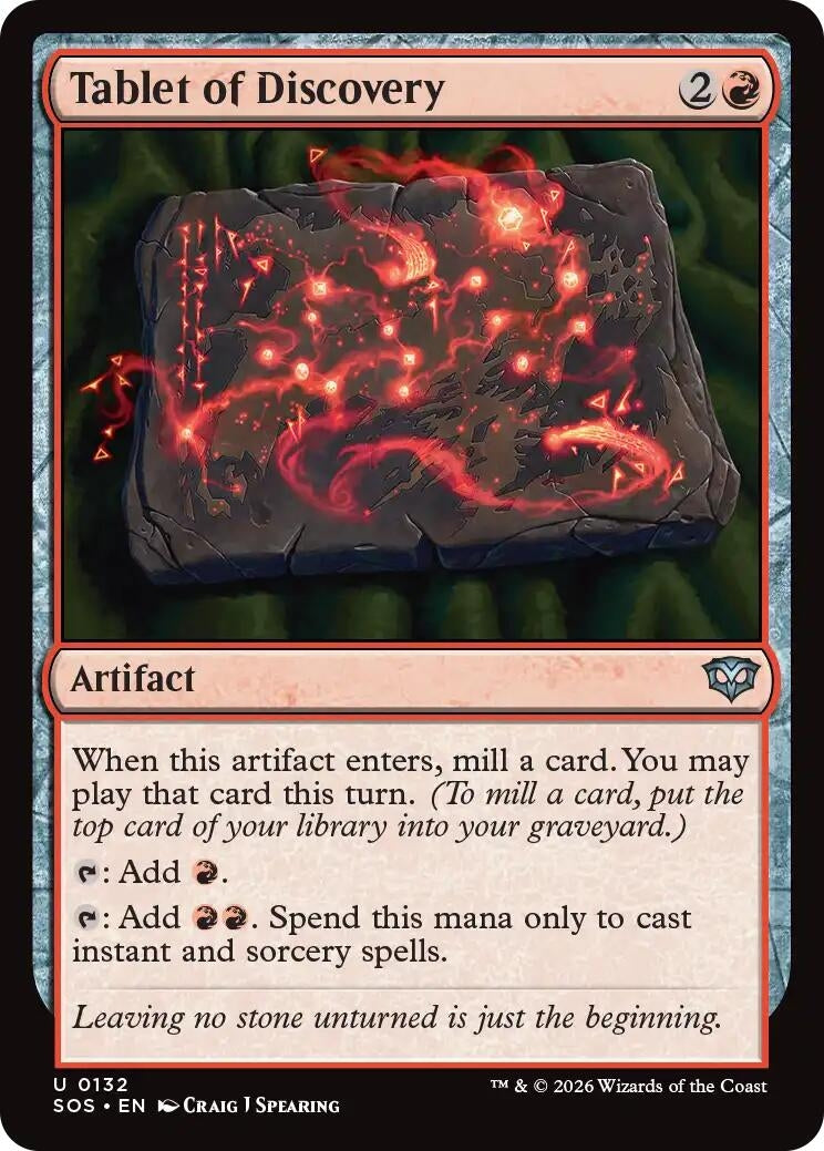 Image for Tablet of Discovery (Secrets of Strixhaven) (132) - Magic: The Gathering