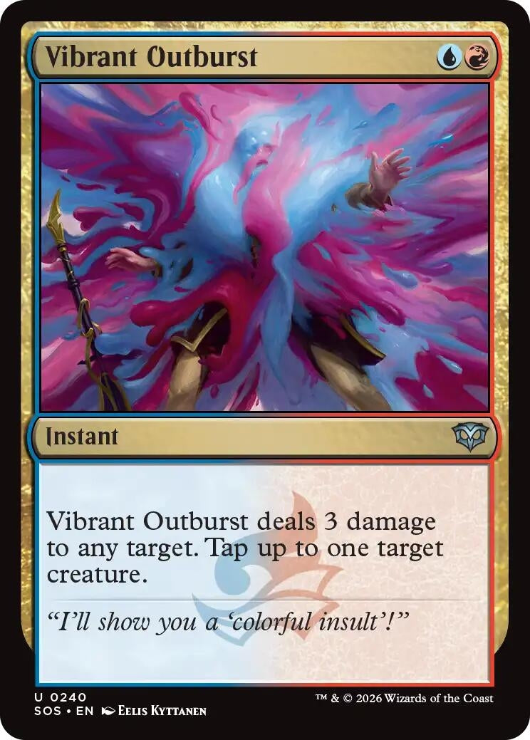 Image for Vibrant Outburst (Secrets of Strixhaven) (240) - Magic: The Gathering