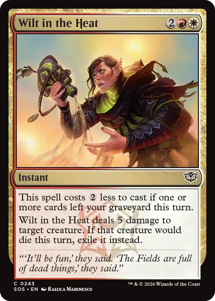 Image for Wilt in the Heat (Secrets of Strixhaven) (243) - Magic: The Gathering
