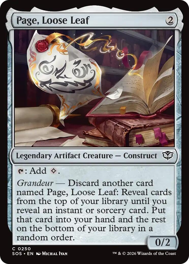 Page, Loose Leaf (Secrets of Strixhaven) (250)