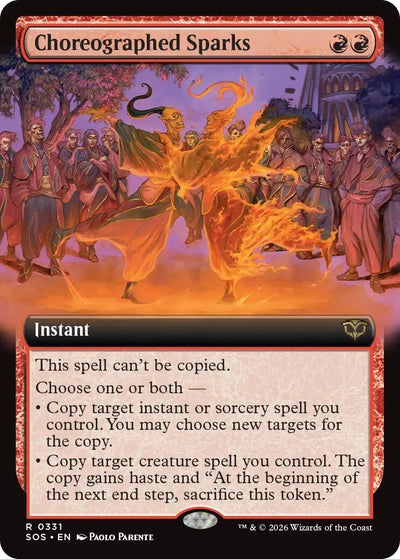 Choreographed Sparks (Extended Art) (Secrets of Strixhaven) (331)