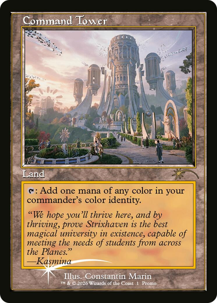 Image for Command Tower (Strixhaven: Omens of Chaos) (Media Promos) (1) (MEDIA) - Magic: The Gathering