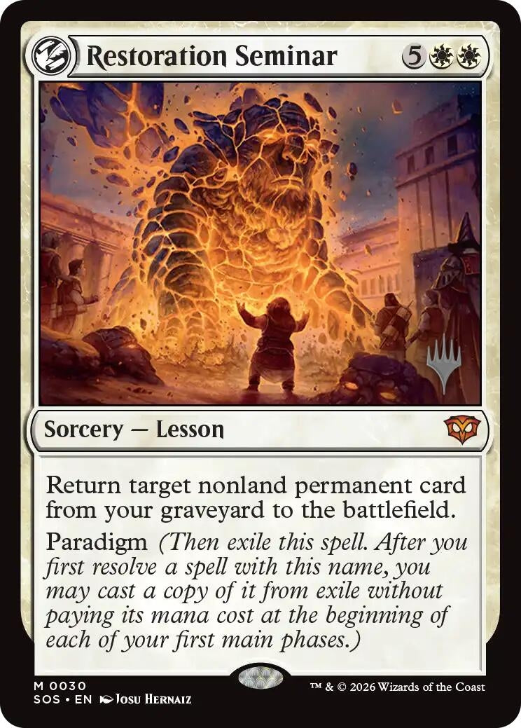 Image for Restoration Seminar (Promo Pack: Secrets of Strixhaven) (30) - Magic: The Gathering