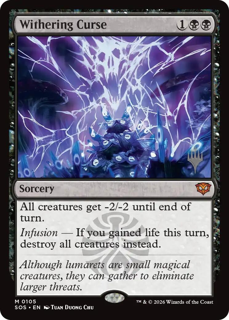 Image for Withering Curse (Promo Pack: Secrets of Strixhaven) (105) - Magic: The Gathering