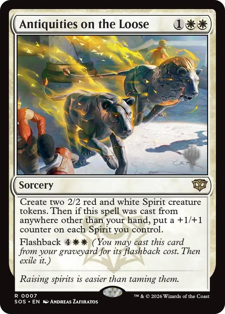 Image for Antiquities on the Loose (Promo Pack: Secrets of Strixhaven) (7) - Magic: The Gathering