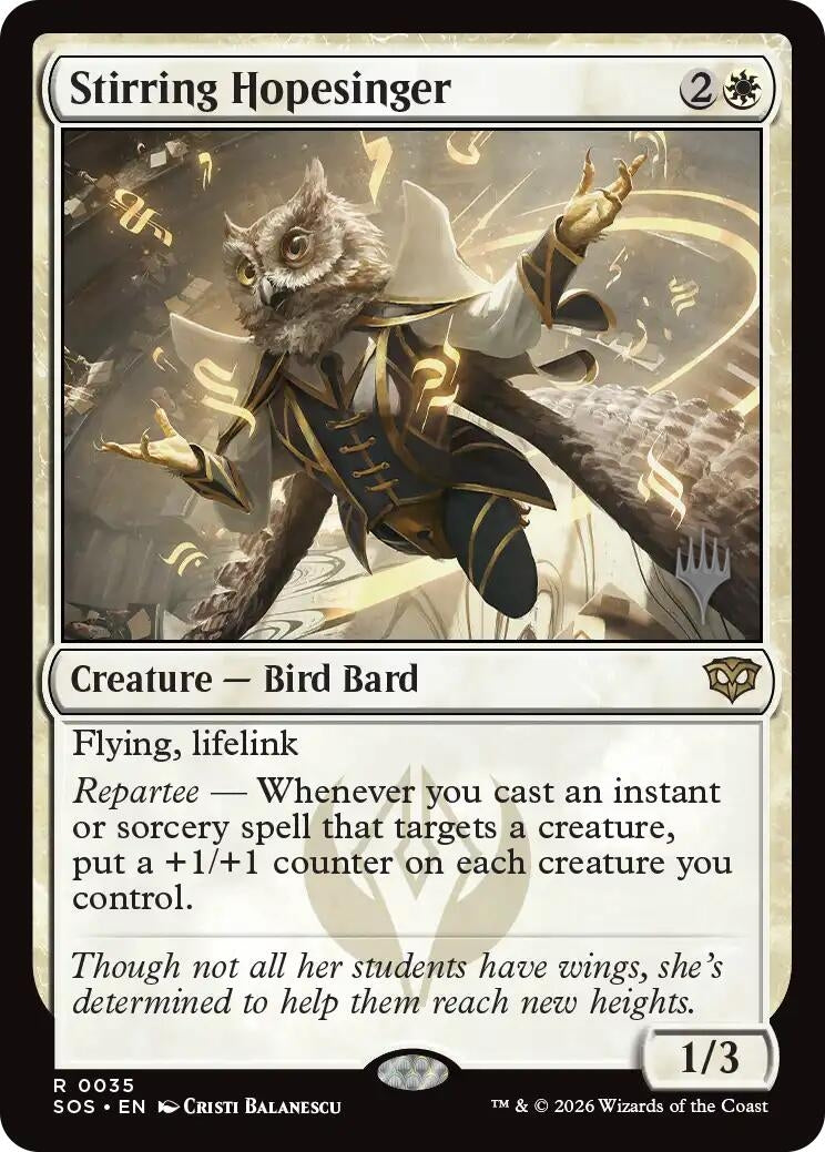 Image for Stirring Hopesinger (Promo Pack: Secrets of Strixhaven) (35) - Magic: The Gathering