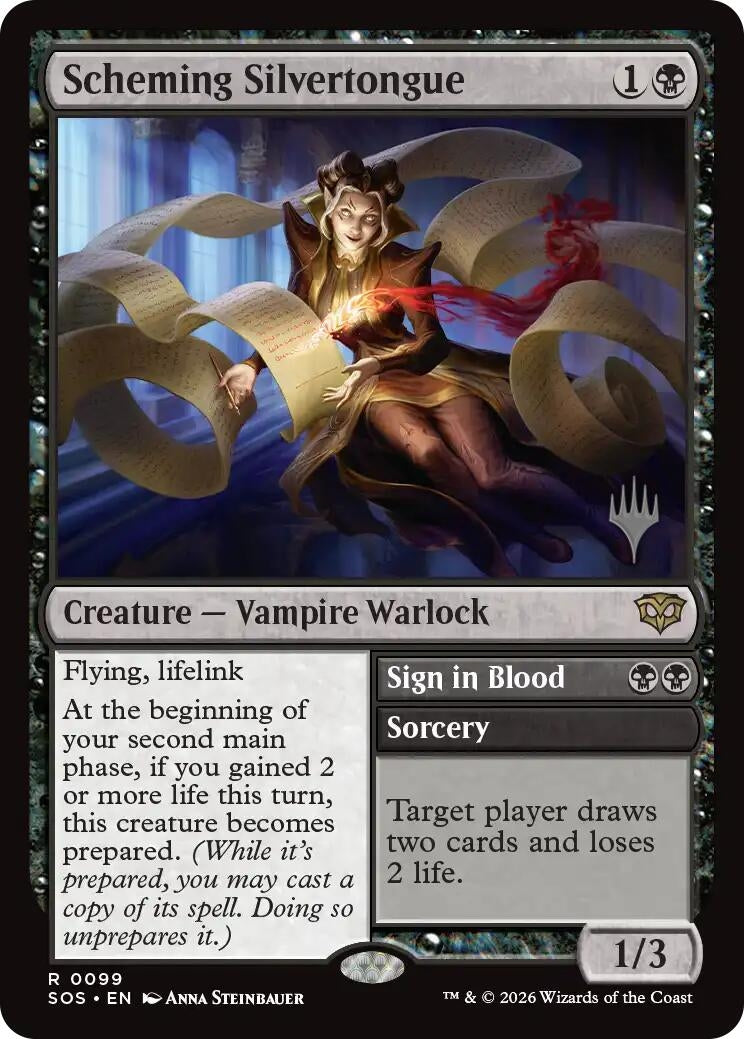 Image for Scheming Silvertongue (Promo Pack: Secrets of Strixhaven) (99) - Magic: The Gathering
