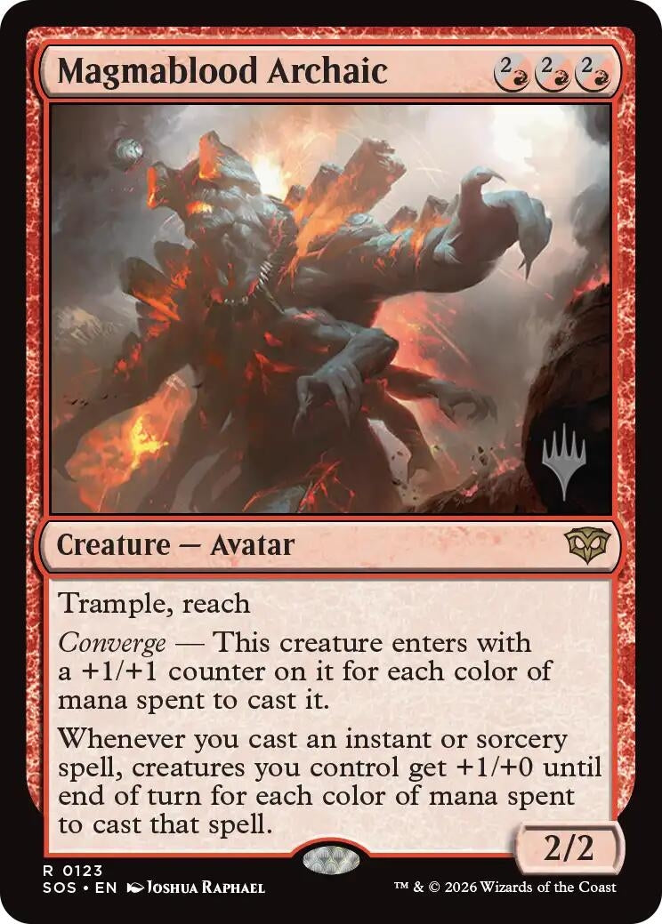 Image for Magmablood Archaic (Promo Pack: Secrets of Strixhaven) (123) - Magic: The Gathering