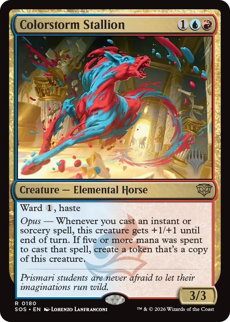 Image for Colorstorm Stallion (Promo Pack: Secrets of Strixhaven) (180) - Magic: The Gathering