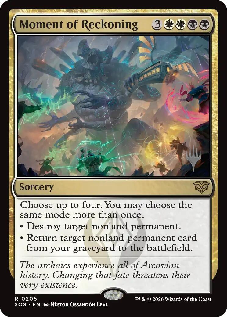 Image for Moment of Reckoning (Promo Pack: Secrets of Strixhaven) (205) (PPSOS) - Magic: The Gathering
