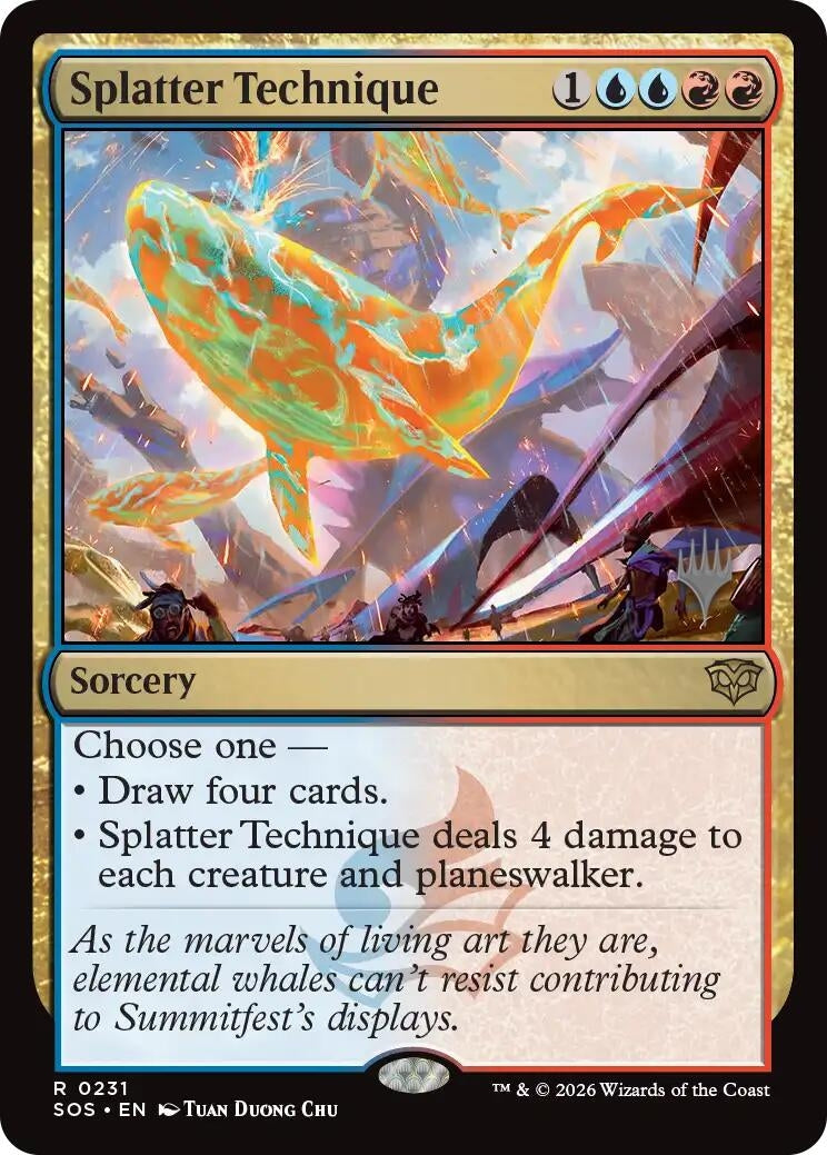 Image for Splatter Technique (Promo Pack: Secrets of Strixhaven) (231) (PPSOS) - Magic: The Gathering