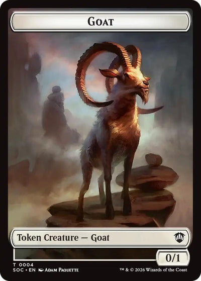 Goat // Fungus Beast Double-Sided Token (Commander: Secrets of Strixhaven) (4 // 17)