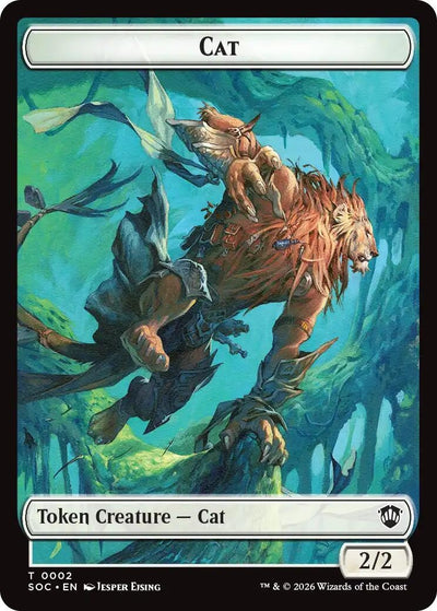 Cat // Inkling (0022) Double-Sided Token (Commander: Secrets of Strixhaven) (2 // 22)