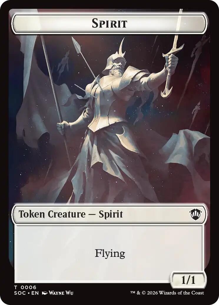 Image for Spirit (0006) // Illusion Double-Sided Token (Commander: Secrets of Strixhaven) (6 // 7) - Magic: The Gathering