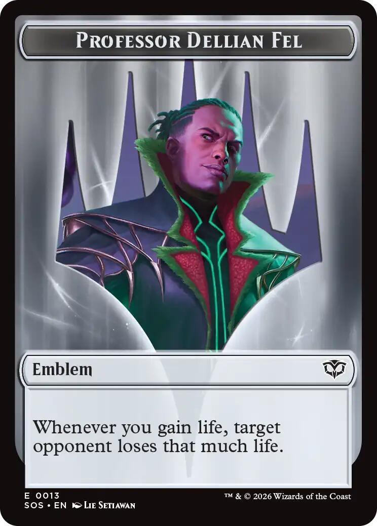 Image for Professor Dellian Fel  // Pest (0008) Double-Sided Token (Secrets of Strixhaven) (13 // 8) - Magic: The Gathering