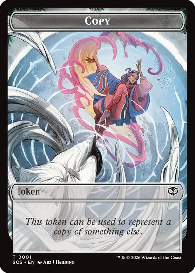 Copy // Spirit (0010) Double-Sided Token (Secrets of Strixhaven) (1 // 10)