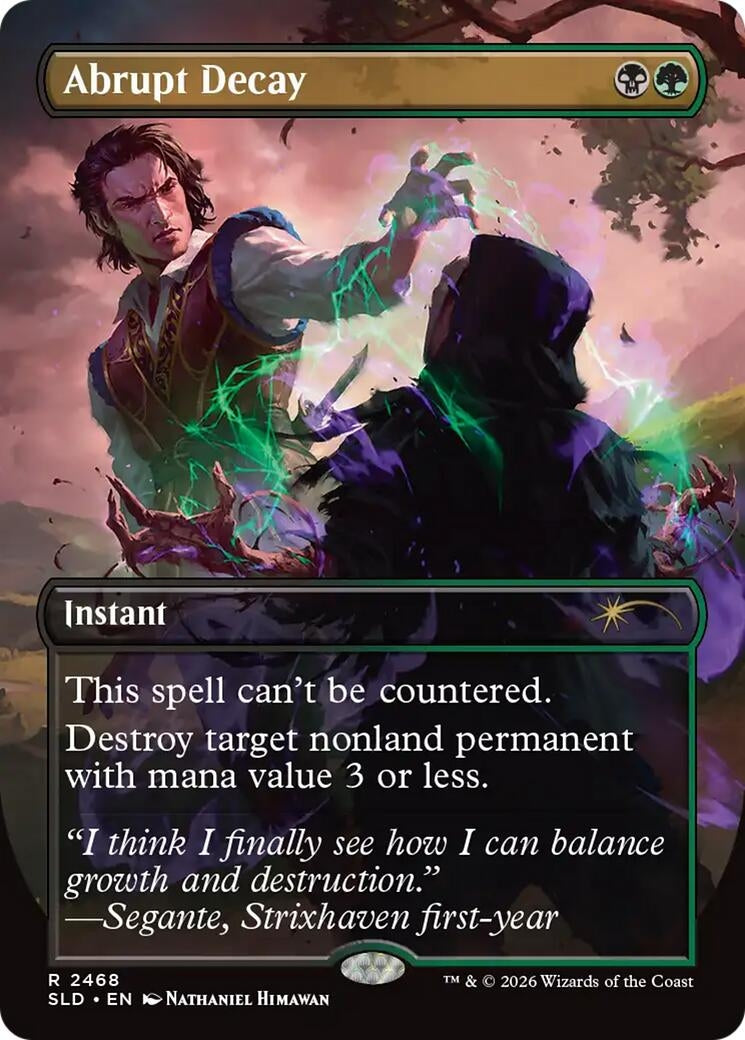 Image for Abrupt Decay (Secret Lair Drop Series) (2468) (SLD) - Magic: The Gathering