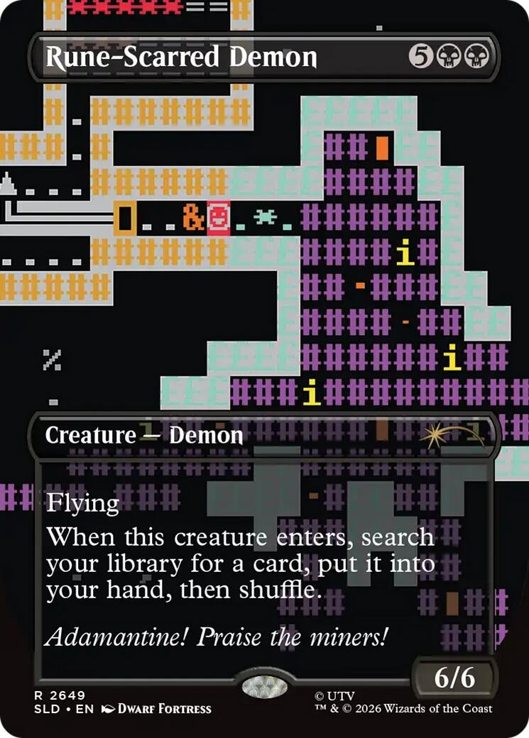 Image for Rune-Scarred Demon (Secret Lair Drop Series) (2649) (SLD) - Magic: The Gathering